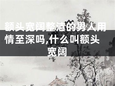 额头宽阔整洁的男人用情至深吗,什么叫额头宽阔