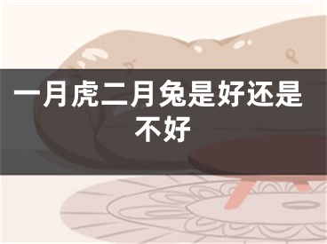 一月虎二月兔是好还是不好