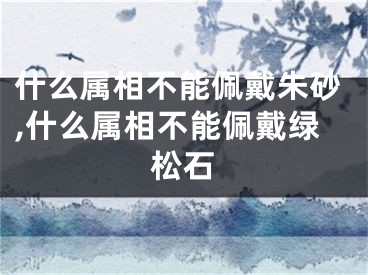 什么属相不能佩戴朱砂,什么属相不能佩戴绿松石