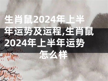 生肖鼠2024年上半年运势及运程,生肖鼠2024年上半年运势怎么样