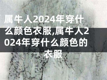 属牛人2024年穿什么颜色衣服,属牛人2024年穿什么颜色的衣服