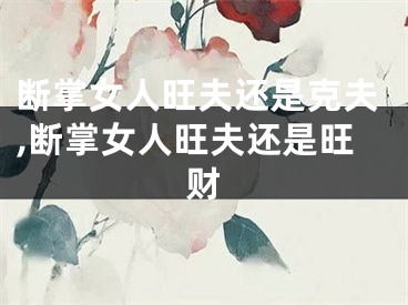 断掌女人旺夫还是克夫,断掌女人旺夫还是旺财