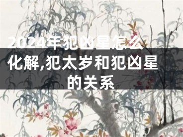 2024年犯凶星怎么化解,犯太岁和犯凶星的关系