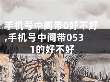 手机号中间带0好不好,手机号中间带0531的好不好