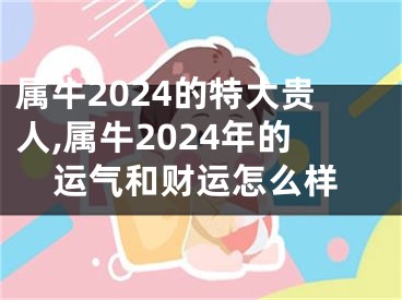 属牛2024的特大贵人,属牛2024年的运气和财运怎么样