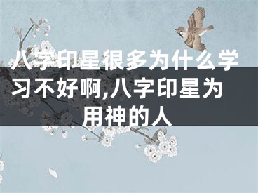 八字印星很多为什么学习不好啊,八字印星为用神的人