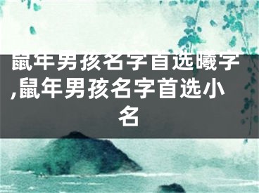鼠年男孩名字首选曦字,鼠年男孩名字首选小名