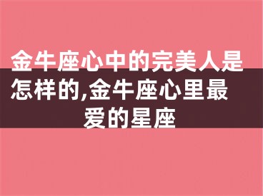 金牛座心中的完美人是怎样的,金牛座心里最爱的星座