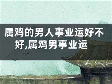 属鸡的男人事业运好不好,属鸡男事业运