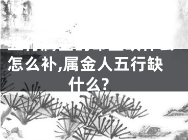 五行属金的命里缺什么怎么补,属金人五行缺什么?