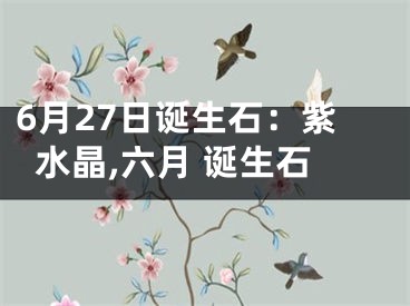 6月27日诞生石：紫水晶,六月 诞生石