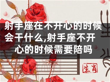 射手座在不开心的时候会干什么,射手座不开心的时候需要陪吗