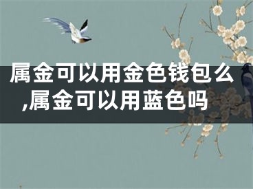 属金可以用金色钱包么,属金可以用蓝色吗