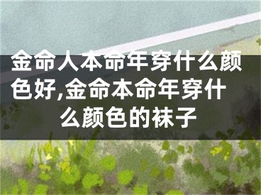 金命人本命年穿什么颜色好,金命本命年穿什么颜色的袜子
