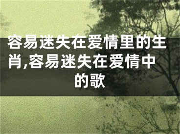 容易迷失在爱情里的生肖,容易迷失在爱情中的歌