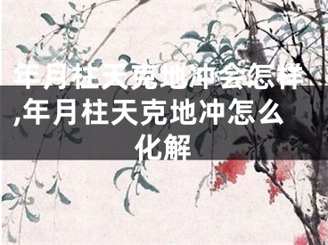 年月柱天克地冲会怎样,年月柱天克地冲怎么化解
