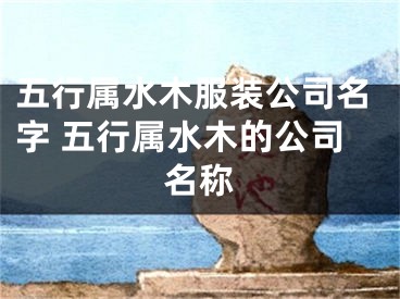 五行属水木服装公司名字 五行属水木的公司名称