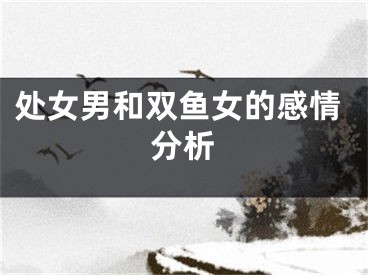 处女男和双鱼女的感情分析