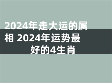 2024年走大运的属相 2024年运势最好的4生肖