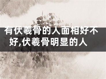 有伏羲骨的人面相好不好,伏羲骨明显的人