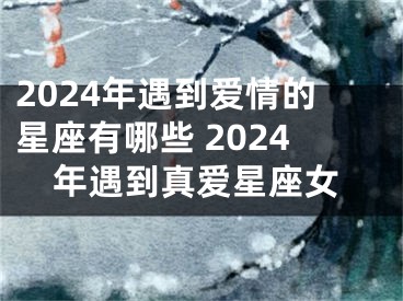 2024年遇到爱情的星座有哪些 2024年遇到真爱星座女
