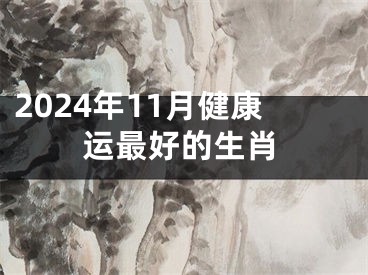 2024年11月健康运最好的生肖