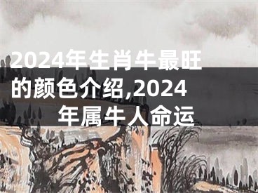 2024年生肖牛最旺的颜色介绍,2024年属牛人命运