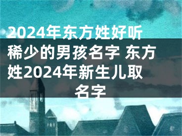2024年东方姓好听稀少的男孩名字 东方姓2024年新生儿取名字