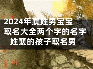 2024年襄姓男宝宝取名大全两个字的名字 姓襄的孩子取名男