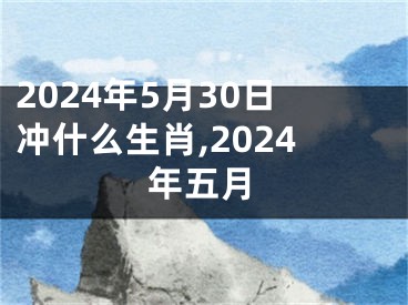 2024年5月30日冲什么生肖,2024年五月