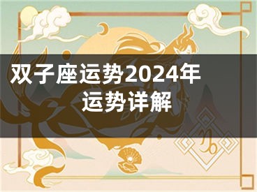 双子座运势2024年运势详解