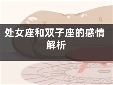 处女座和双子座的感情解析