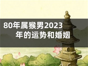 80年属猴男2023年的运势和婚姻
