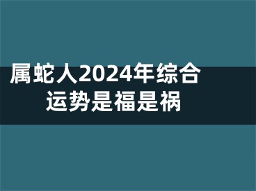 属蛇人2024年综合运势是福是祸 