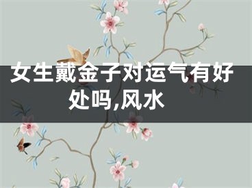 女生戴金子对运气有好处吗,风水