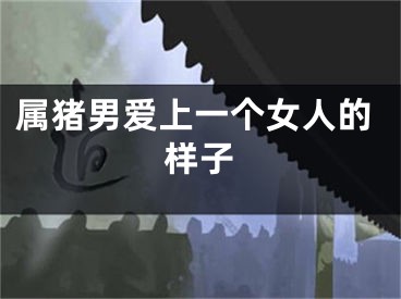 属猪男爱上一个女人的样子