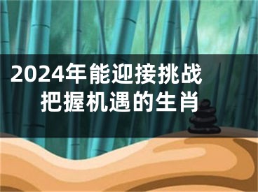 2024年能迎接挑战 把握机遇的生肖