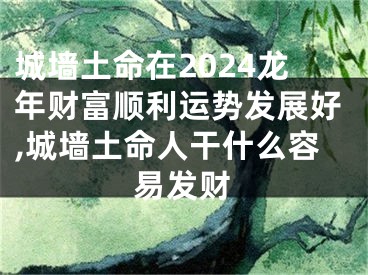 城墙土命在2024龙年财富顺利运势发展好,城墙土命人干什么容易发财