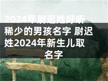 2024年尉迟姓好听稀少的男孩名字 尉迟姓2024年新生儿取名字