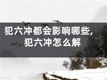 犯六冲都会影响哪些,犯六冲怎么解