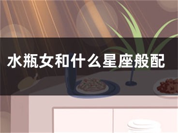 水瓶女和什么星座般配