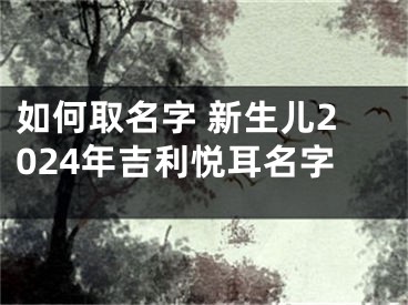 如何取名字 新生儿2024年吉利悦耳名字