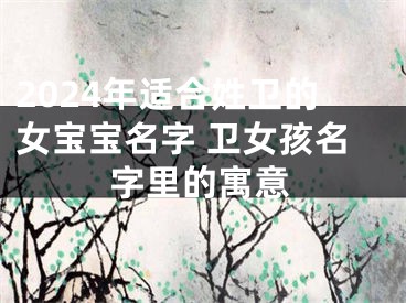 2024年适合姓卫的女宝宝名字 卫女孩名字里的寓意