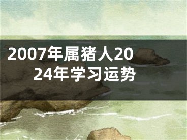 2007年属猪人2024年学习运势