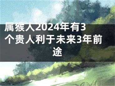 属猴人2024年有3个贵人利于未来3年前途
