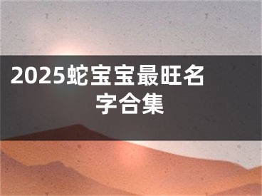 2025蛇宝宝最旺名字合集