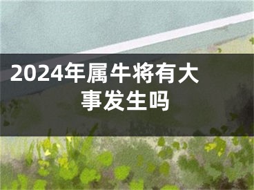 2024年属牛将有大事发生吗