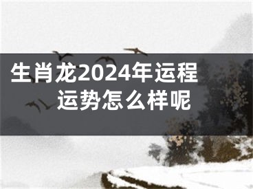 生肖龙2024年运程运势怎么样呢