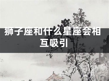 狮子座和什么星座会相互吸引