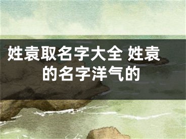 姓袁取名字大全 姓袁的名字洋气的